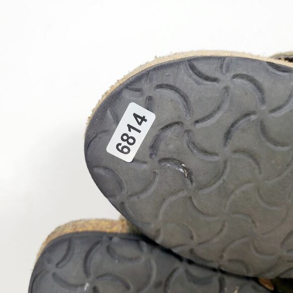 Naot Sandals Womens 39 Kayla Green Suede Leather Strappy Low Wedge Comfort Shoes - Picture 12 of 12